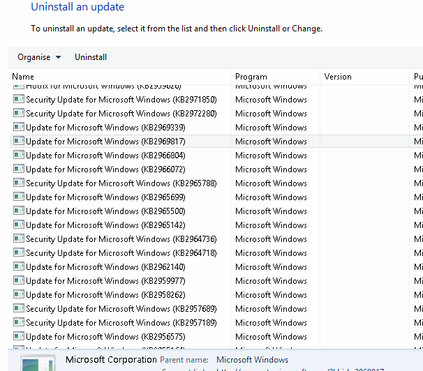 No Uninstall - Part of DVD image