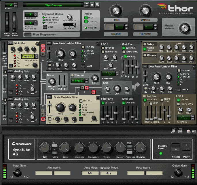 Thor thru Dynatube Bass Ampeg