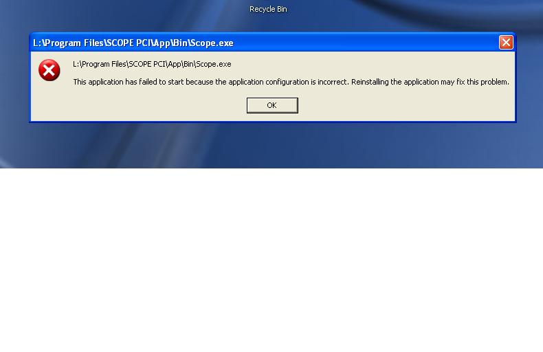 thats the error message, any suggestions on how to get it going?